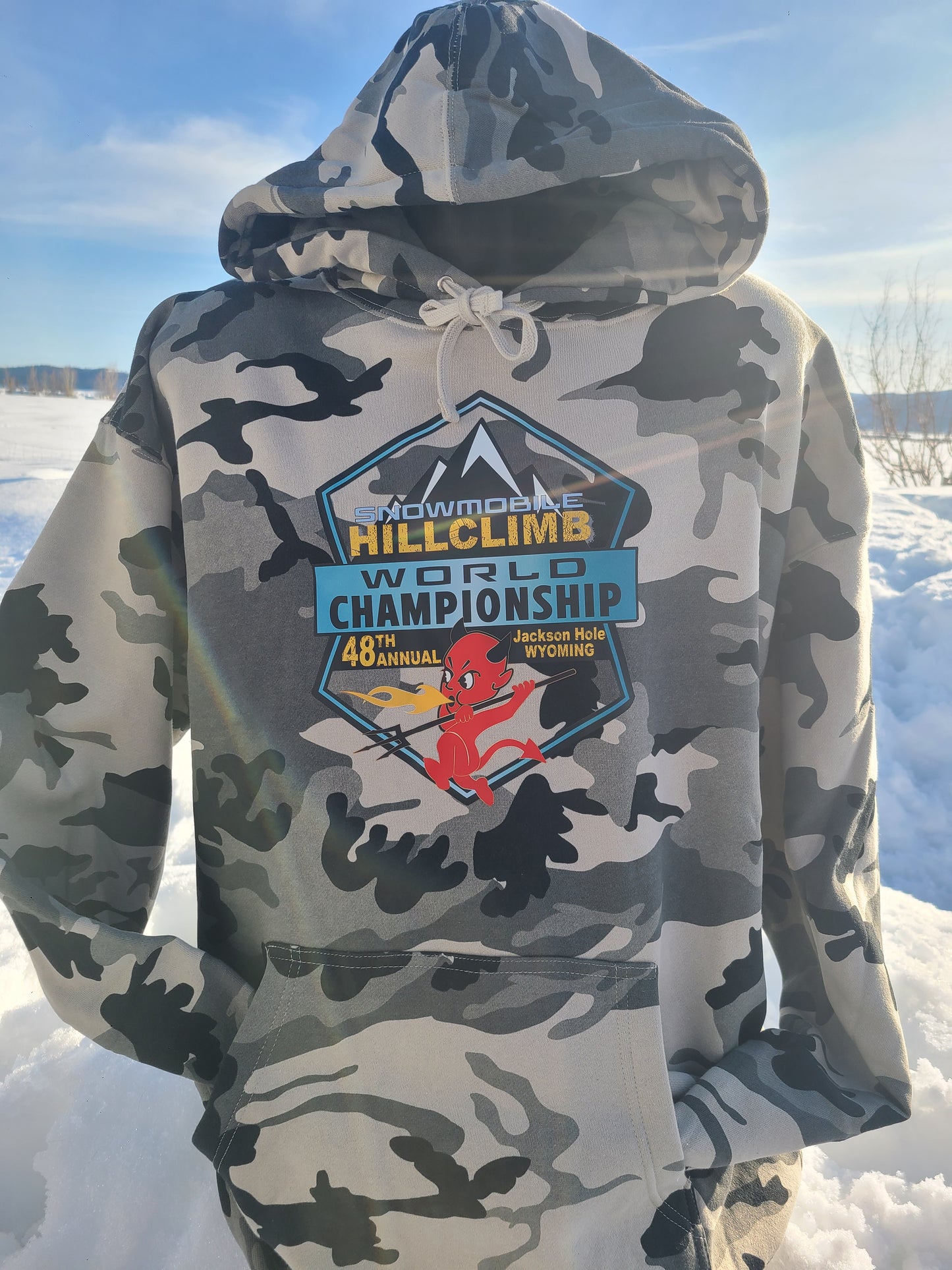 JH World Championship Snow Camo Hoodie-Race design 2