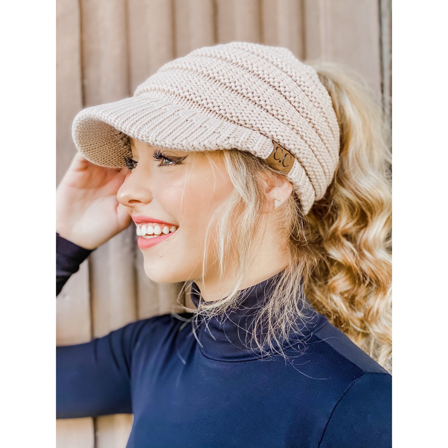 Knit Beanie Tail C.C Beanie