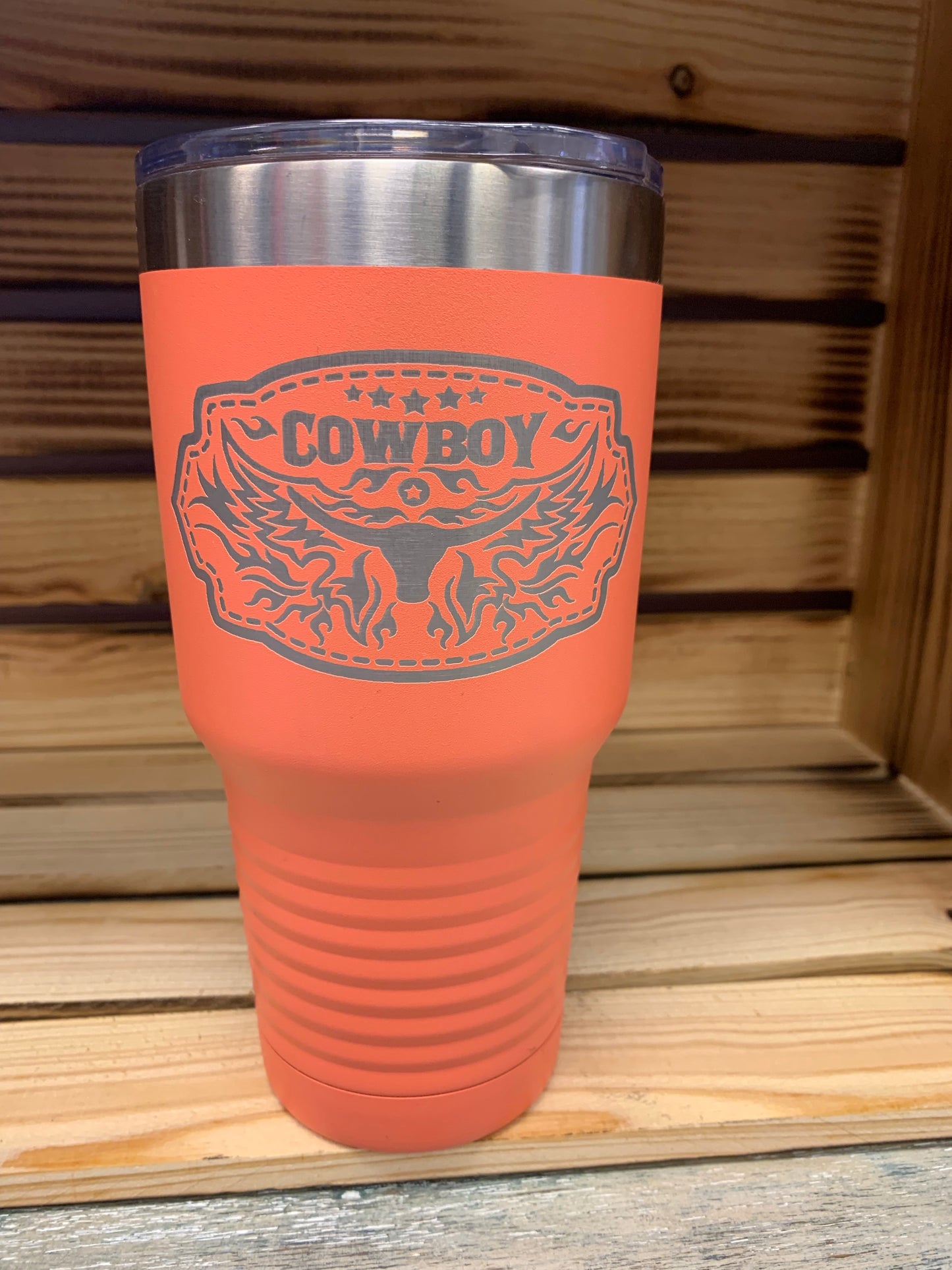 30 oz Cowboy Stainless Steel Tumbler