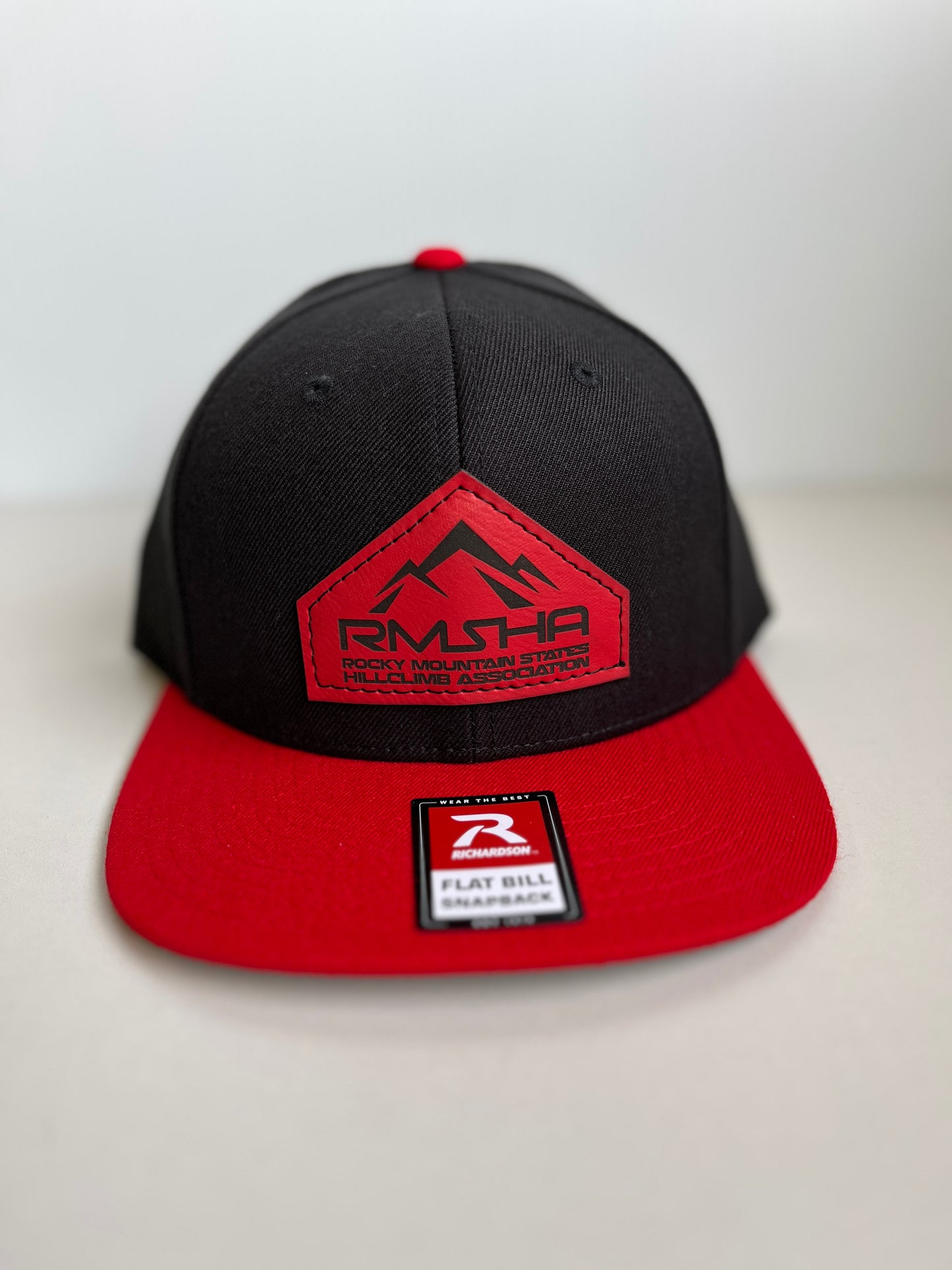 RMSHA Flat Bill Snapback Leather Patch Hat