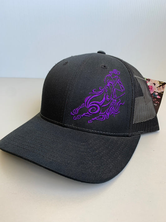 Barrel Racer Embroidered Adult Trucker Hat