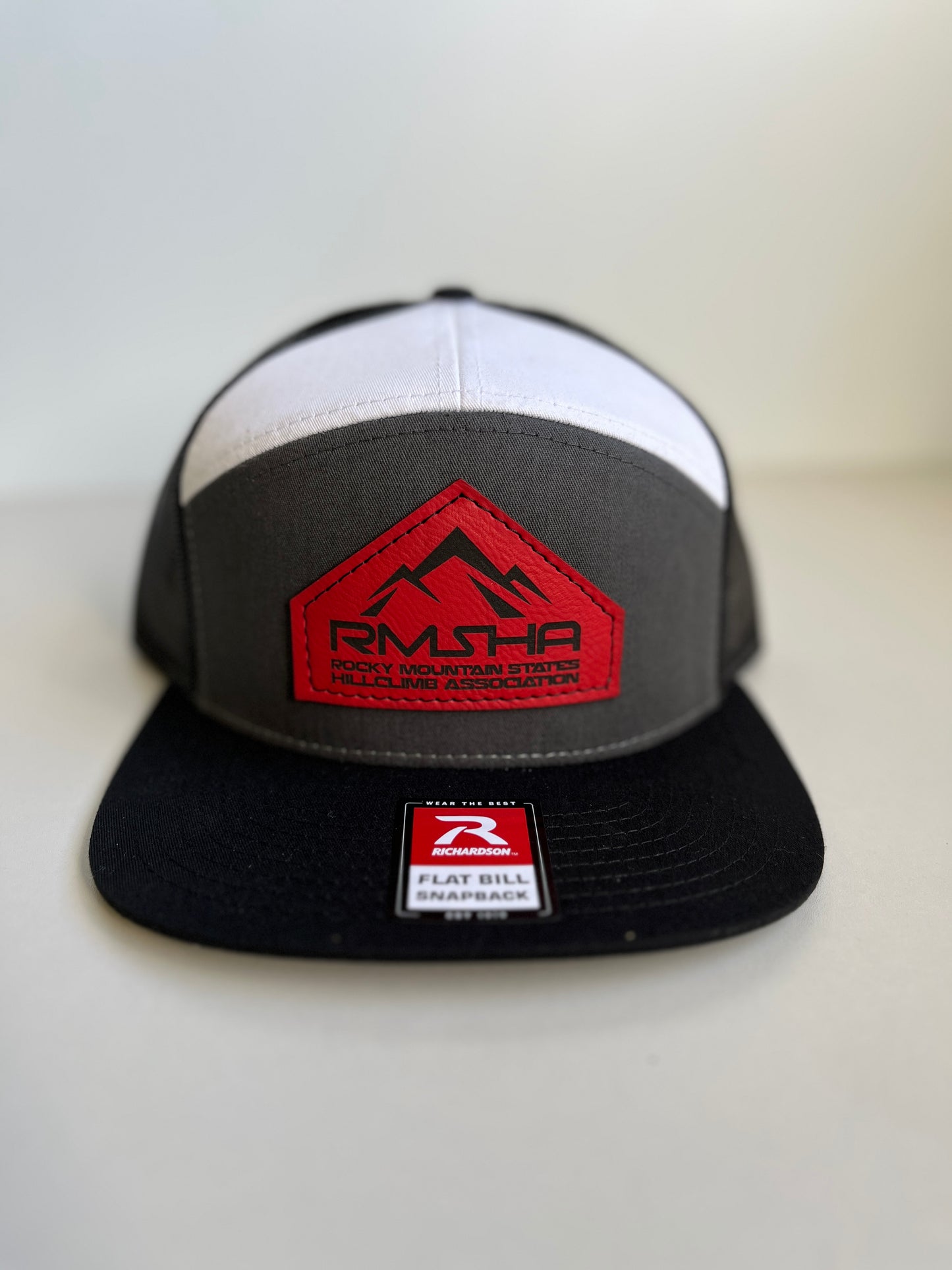 RMSHA Flat Bill Snapback Leather Patch Hat