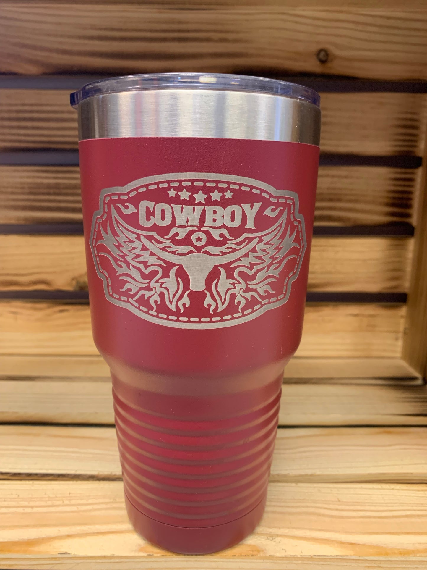 30 oz Cowboy Stainless Steel Tumbler