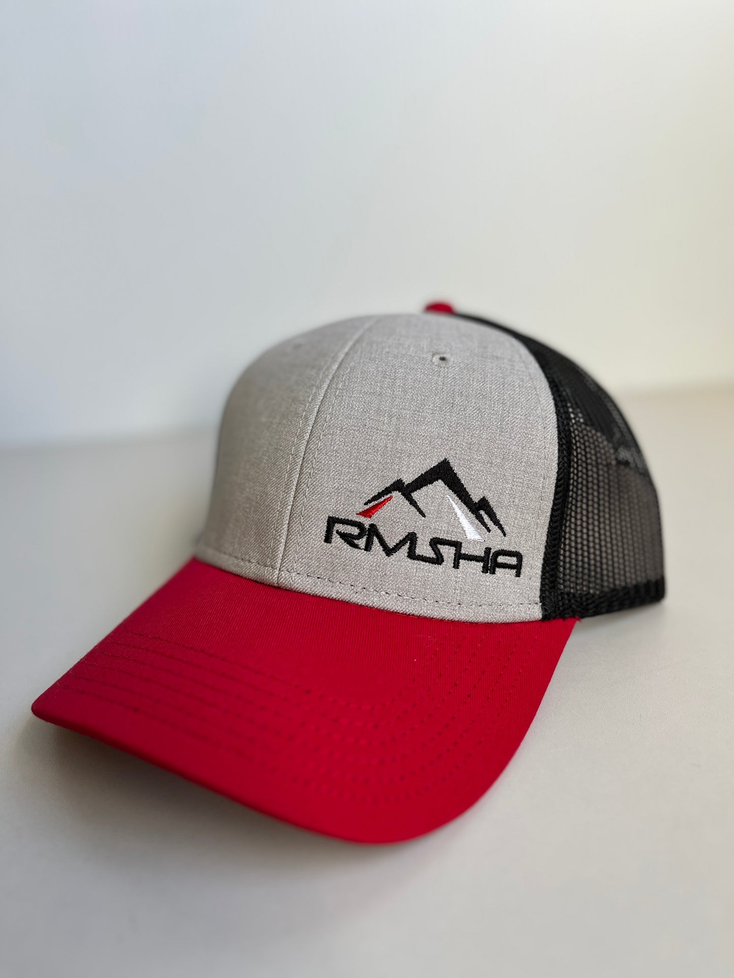 RMSHA Embroidered Side Logo Snapback Two Tone Trucker Hat
