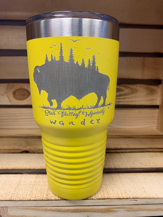 30 oz Star Valley Wyoming Wander Stainless Steel Tumbler