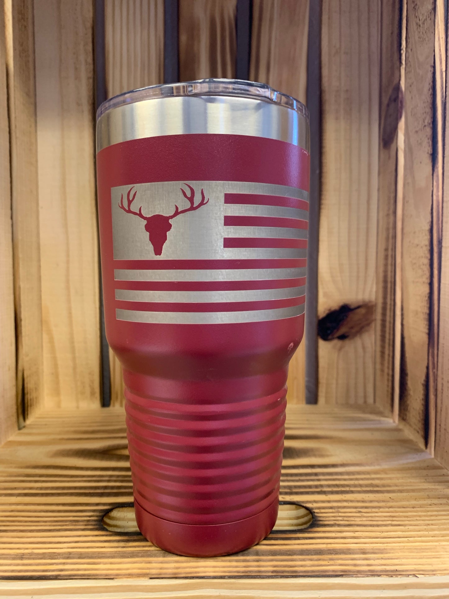 30 oz Elk Flag Stainless Steel Tumbler