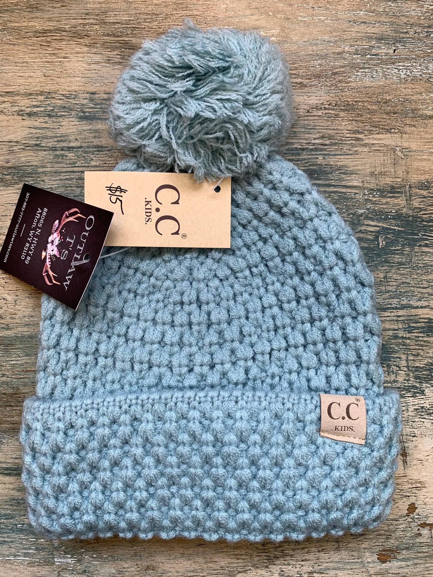 Kid’s Bee Stitch Knit C.C Beanie