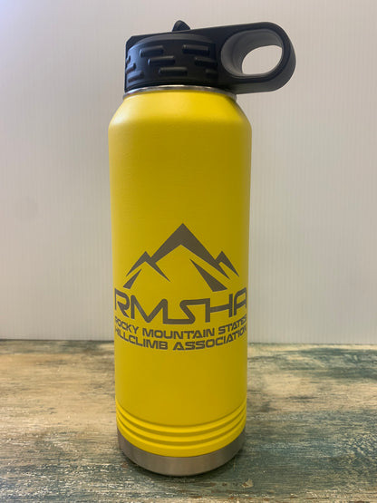 RMSHA Stainless Steel Water Bottle Drinkware with Straw Rocky Mountain States Hillclimb Association