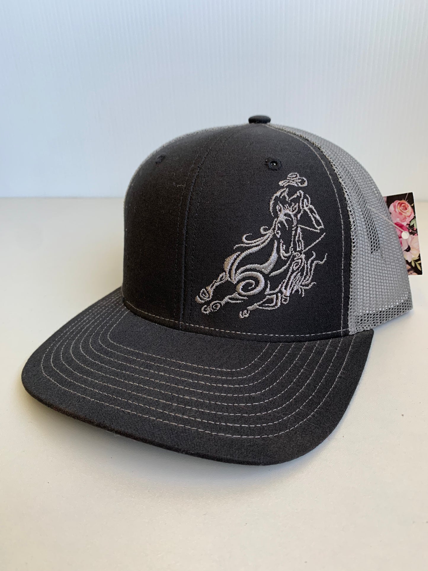 Barrel Racer Embroidered Adult Trucker Hat