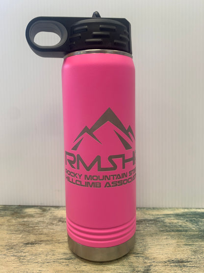 RMSHA Stainless Steel Water Bottle Drinkware with Straw Rocky Mountain States Hillclimb Association