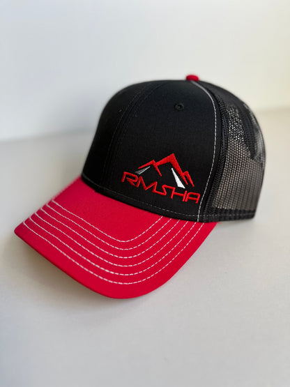 RMSHA Embroidered Side Logo Snapback Two Tone Trucker Hat
